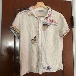 UO embroidered blouse